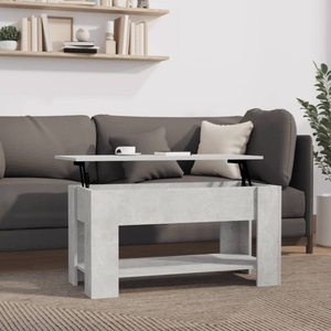 vidaXL, vidaXL Couchtisch Betongrau 101x49x52 cm Holzwerkstoff, vidaXL Couchtisch Betongrau 101x49x52 cm Holzwerkstoff
