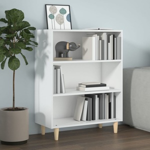 vidaXL, vidaXL Sideboard Hochglanz-Weiß 69,5x32,5x90 cm Holzwerkstoff