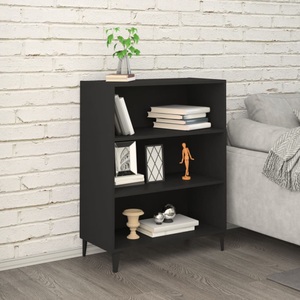 vidaXL, vidaXL Sideboard Schwarz 69,5x32,5x90 cm Holzwerkstoff