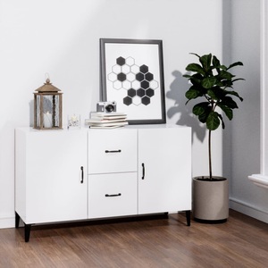 vidaXL, vidaXL Sideboard Hochglanz-Weiß 100x36x60 cm Holzwerkstoff