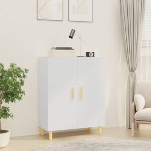 vidaXL, vidaXL Sideboard Hochglanz-Weiß 70x34x90 cm Holzwerkstoff