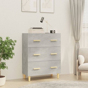 vidaXL, vidaXL Sideboard Betongrau 70x34x90 cm Holzwerkstoff, vidaXL Sideboard Betongrau 70x34x90 cm Holzwerkstoff
