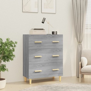 vidaXL, vidaXL Sideboard Grau Sonoma 70x34x90 cm Holzwerkstoff