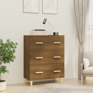 vidaXL, vidaXL Sideboard Braun Eichen-Optik 70x34x90 cm Holzwerkstoff, vidaXL Sideboard Braun Eichen-Optik 70x34x90 cm Holzwerkstoff