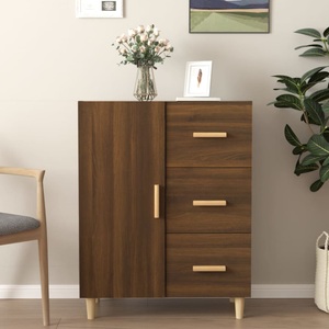 vidaXL, vidaXL Sideboard Braun Eichen-Optik 69,5x34x90 cm Holzwerkstoff