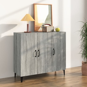vidaXL, vidaXL Sideboard Grau Sonoma 90x34x80 cm Holzwerkstoff