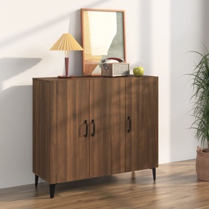 vidaXL, vidaXL Sideboard Braun Eichen-Optik 90x34x80 cm Holzwerkstoff