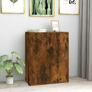 vidaXL, vidaXL Sideboard Räuchereiche 60x30x75 cm Holzwerkstoff