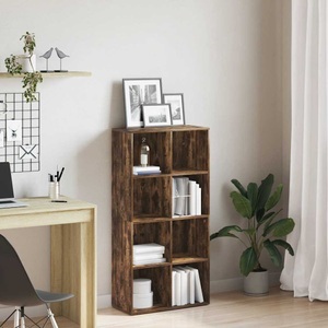 vidaXL, vidaXL Bücherregal/Sideboard Räuchereiche 66×30×130 cm Holzwerkstoff