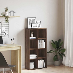 vidaXL, vidaXL Bücherregal/Sideboard Braun Eiche 66×30×130 cm Holzwerkstoff