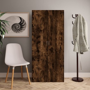 vidaXL, vidaXL Schuhschrank Räuchereiche 80x35,5x180 cm Holzwerkstoff