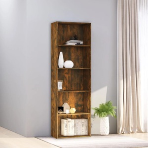 vidaXL, vidaXL Bücherregal 5 Fächer Räuchereiche 60x30x189 cm Holzwerkstoff, 
