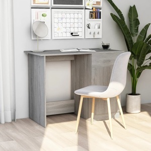 vidaXL, vidaXL Schreibtisch Grau Sonoma 100x50x76 cm Holzwerkstoff, vidaXL Schreibtisch Grau Sonoma 100x50x76 cm Holzwerkstoff