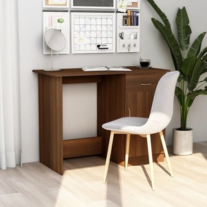 vidaXL, vidaXL Schreibtisch Braun Eichen-Optik 100x50x76 cm Holzwerkstoff