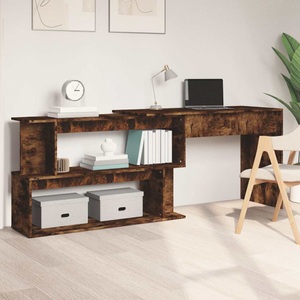 vidaXL, vidaXL Eckschreibtisch Räuchereiche 200x50x76 cm Holzwerkstoff