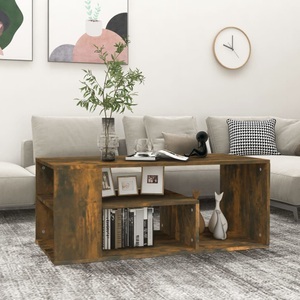 vidaXL, vidaXL Couchtisch Räuchereiche 100x50x40 cm Holzwerkstoff