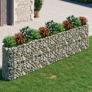 vidaXL, vidaXL Gabionen-Hochbeet Verzinktes Eisen 400x50x100 cm, vidaXL Gabionen-Hochbeet Verzinktes Eisen 400x50x100 cm