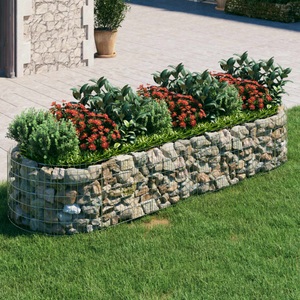 vidaXL, vidaXL Gabionen-Hochbeet Verzinktes Eisen 300x100x50 cm