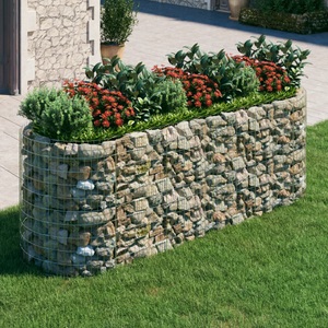 vidaXL, vidaXL Gabionen-Hochbeet Verzinktes Eisen 300x100x100 cm, vidaXL Gabionen-Hochbeet Verzinktes Eisen 300x100x100 cm