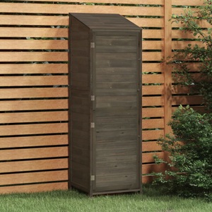 vidaXL, vidaXL Geräteschuppen Anthrazit 55x52x174,5 cm Massivholz Tanne, vidaXL Geräteschuppen Anthrazit 55x52x174,5 cm Massivholz Tanne
