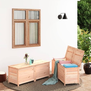 vidaXL, vidaXL Outdoor-Kissenbox 200x50x56 cm Massivholz Tanne, 