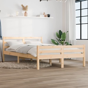 vidaXL Massivholzbett 160x200 cm