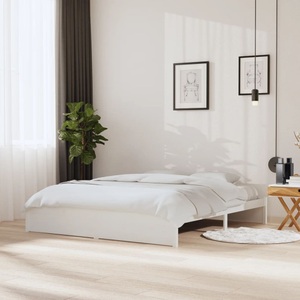 vidaXL, vidaXL Massivholzbett Weiß 180x200 cm 6FT Super King