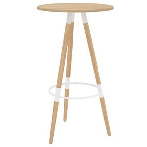 vidaXL, vidaXL Bartisch Braun 60x103 cm MDF & Massivholz Buche, 