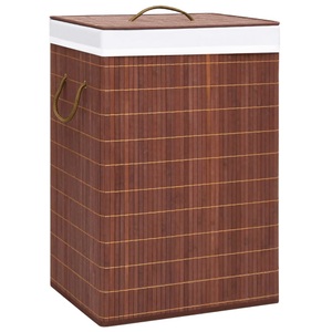 vidaXL Bambus-Wäschekorb Braun 72 L