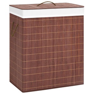 vidaXL Bambus-Wäschekorb Braun 100 L