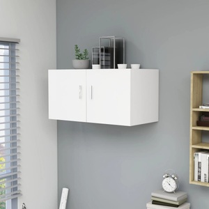 vidaXL, vidaXL Wandschrank Weiß 80 x 39 x 40 cm Spanplatte, vidaXL Wandschrank Weiß 80 x 39 x 40 cm Holzwerkstoff