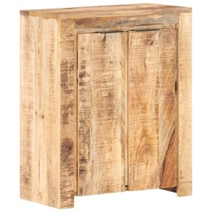 vidaXL, vidaXL Sideboard 59x33x75 cm Raues Mangoholz, vidaXL Sideboard 59x33x75 cm Raues Mangoholz