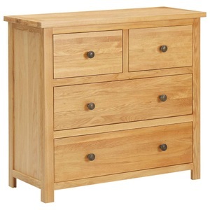 vidaXL, vidaXL Kommode 80×35×75 cm Massivholz Eiche, 