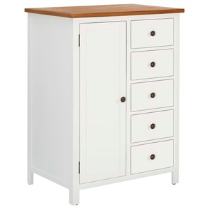 vidaXL, vidaXL Kleiderschrank 76x52x105 cm Eiche Massivholz, vidaXL Kleiderschrank 76x52x105 cm Eiche Massivholz