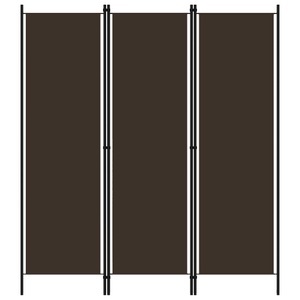 vidaXL, vidaXL 3-tlg. Raumteiler Braun 150x180 cm, vidaXL 3-tlg. Raumteiler Braun 150x180 cm