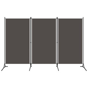 vidaXL, vidaXL 3-tlg. Raumteiler Anthrazit 260x180 cm, vidaXL 3-tlg. Raumteiler Anthrazit 260x180 cm