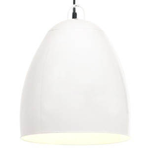 vidaXL, vidaXL Hängelampe Industriestil 25 W Weiß Rund 42 cm E27