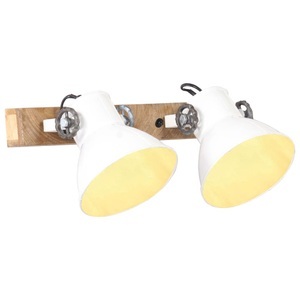 vidaXL, vidaXL Wandlampe Industriestil Weiß 45x25 cm E27, vidaXL Wandlampe Industriestil Weiß 45x25 cm E27
