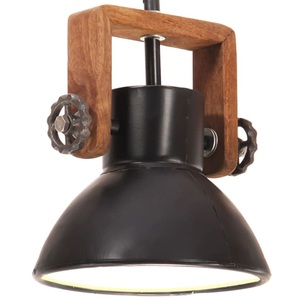 vidaXL, vidaXL Hängelampe Industriestil 25 W Schwarz Rund 19 cm E27, vidaXL Hängelampe Industriestil 25 W Schwarz Rund 19 cm E27