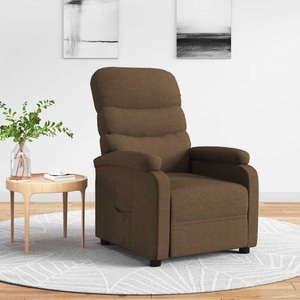 vidaXL, vidaXL Relaxsessel Braun Stoff, 