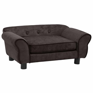 vidaXL, vidaXL Hundesofa Braun 72x45x30 cm Plüsch, vidaXL Hundesofa Braun 72x45x30 cm Plüsch