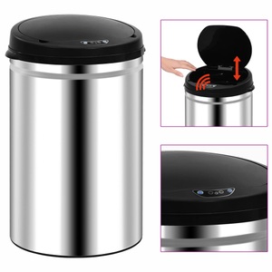vidaXL Automatischer Sensor-Mülleimer 30 L Edelstahl