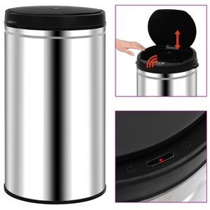 vidaXL, vidaXL Automatischer Sensor-Mülleimer 60 L Edelstahl