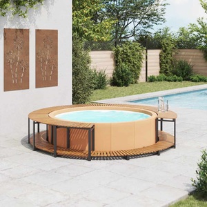 vidaXL, vidaXL Whirlpool-Verkleidung 273x53 cm Akazie Massivholz, vidaXL Whirlpool-Verkleidung 273x53 cm Akazie Massivholz