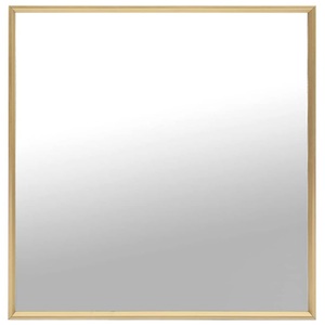 vidaXL, vidaXL Spiegel Golden 50x50 cm, VidaXL - Spiegel pvc, One Size, Gelbgold