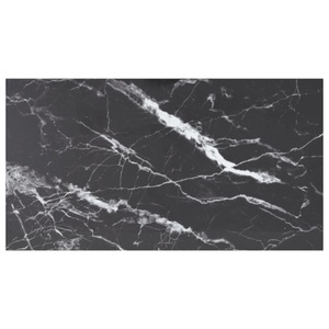 vidaXL, vidaXL Tischplatte Schwarz 120x65 cm 8 mm Hartglas in Marmoroptik, vidaXL Tischplatte Schwarz 120x65 cm 8 mm Hartglas in Marmoroptik