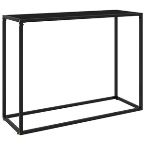 vidaXL, vidaXL Konsolentisch Schwarz 100x35x75 cm Hartglas