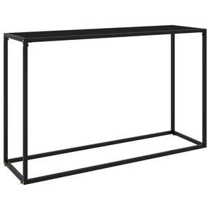 vidaXL, vidaXL Konsolentisch Schwarz 120x35x75 cm Hartglas