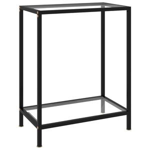 vidaXL, vidaXL Konsolentisch Transparent 60x35x75 cm Hartglas