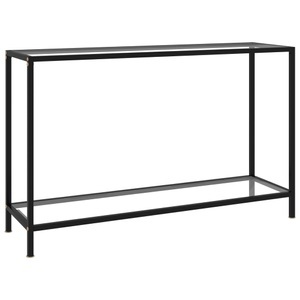 vidaXL, vidaXL Konsolentisch Transparent 120x35x75 cm Hartglas, vidaXL Konsolentisch Transparent 120x35x75 cm Hartglas